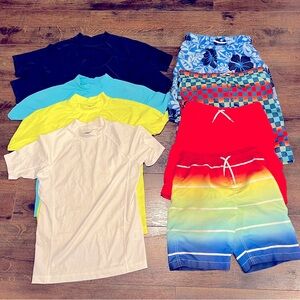Boys Lands End Swimwear lot M 10-12